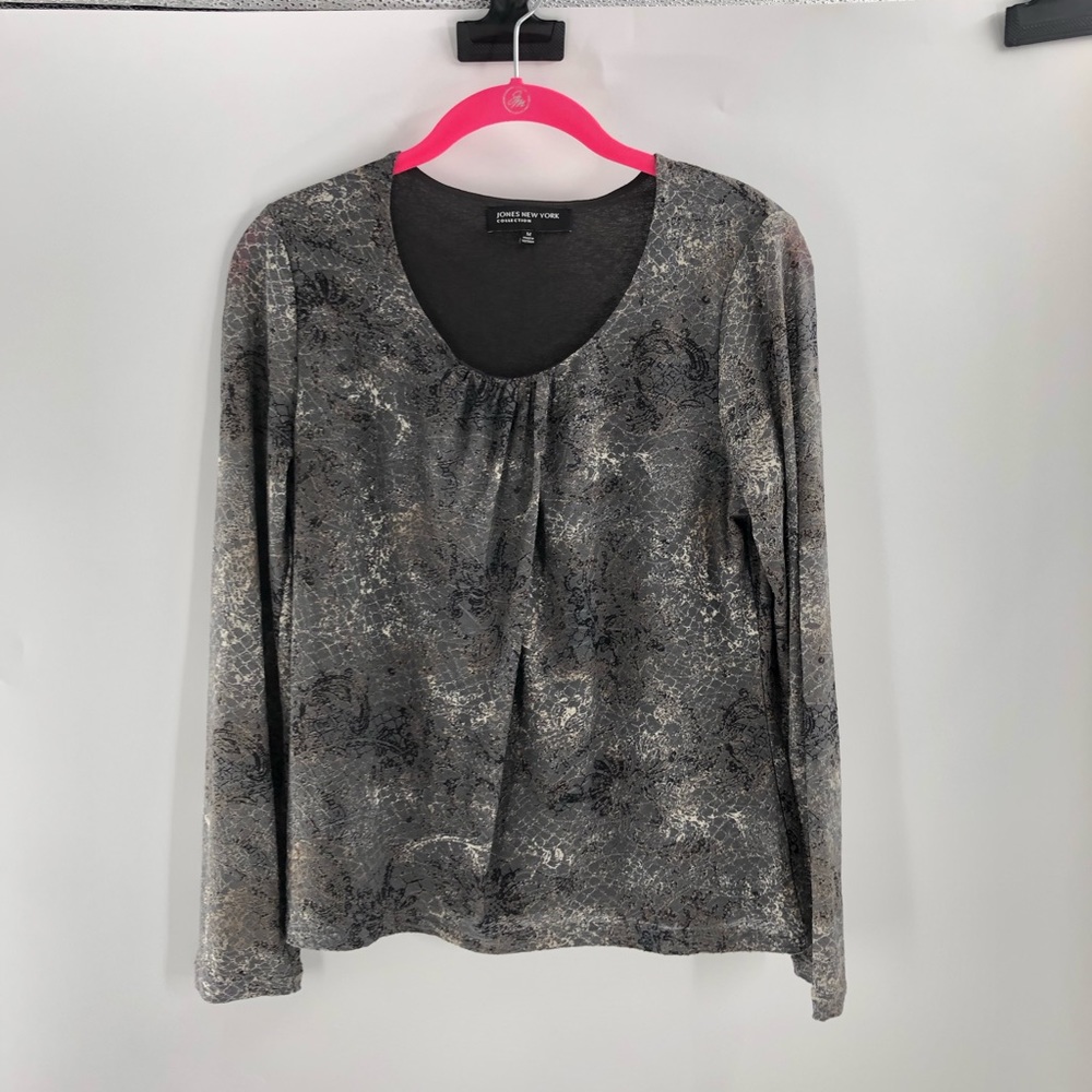 Jones New York Collection Womens Blouse size M